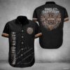 Harley-Davidson Motocross Flag Hawaiian Shirt, Harley Racing Moto Button Shirt, Harley Davidson Motorcycles New Eagle Full All Over Print Hawaiian Shirt-Lq47