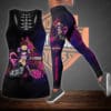 Harley-Davidson Leggings,Harley-Davidson Hollow Tank Top,Combo Leggings And Hollow Tank Top,Gift For Motor Cycles Fan
