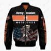 Harley Davidson Clothing, Harley Davidson Shirt, Harley Davidson Logo Motorcycles New Full All Over Print Bomber Jacket-Qb29