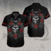 Harley-Davidson Motocross Flag Hawaiian Shirt, Harley Racing Moto Button Shirt, Harley Davidson Motorcycles New Skull Full All Over Print Hawaiian Shirt-Kv17