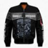 Harley Davidson Clothing, Harley Davidson Shirt, Harley Davidson Logo Motorcycles New Skull Full All Over Print Bomber Jacket-Jc19