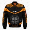 Harley Davidson Clothing, Harley Davidson Shirt, Harley Davidson Logo Motorcycles New Skull Full All Over Print Bomber Jacket-Le49