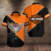 Harley-Davidson Motocross Flag Hawaiian Shirt, Harley Racing Moto Button Shirt, Harley Davidson Motorcycles New Full All Over Print Hawaiian Shirt-Ls19