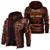 Harley Davidson Clothing, Harley Davidson Shirt, Harley Davidson Motorcycle Leather Jacket-Gift For Bike,Gift For Dad,Gift For Grandpa,Unisex Poly Leather Jacket-NW36